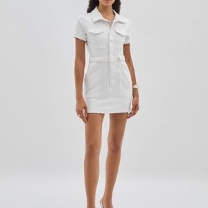 Good American “Fit for Success” White Mini Dress
